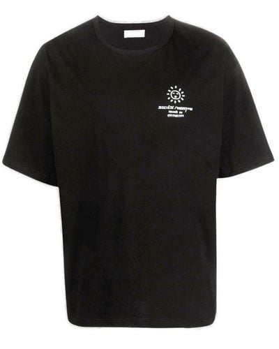 Societe Anonyme Logo-printed Crewneck T-shirt - Black