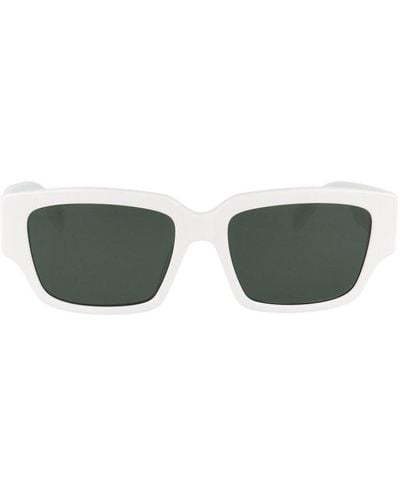 Alexander McQueen Rectangle Frame Sunglasses - Green