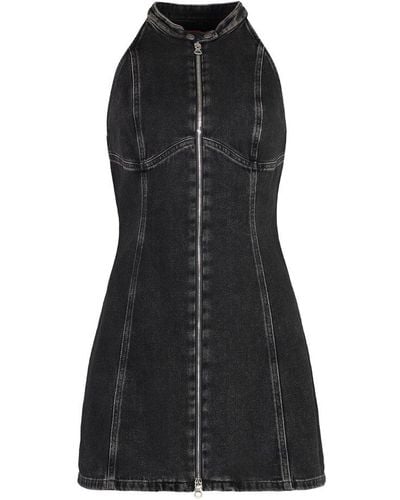 DIESEL De-Lulu-Short Denim Dress - Black