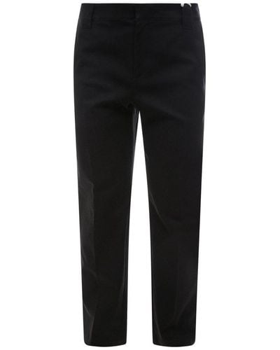 Valentino Stud Embellished Mid-rise Trousers - Black