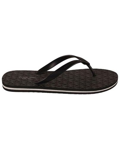 MICHAEL KORS MENS TRAVIS FLIP FLOP, Black Men's Flip Flops