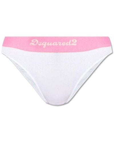 DSquared² Bra With Logo, - Pink