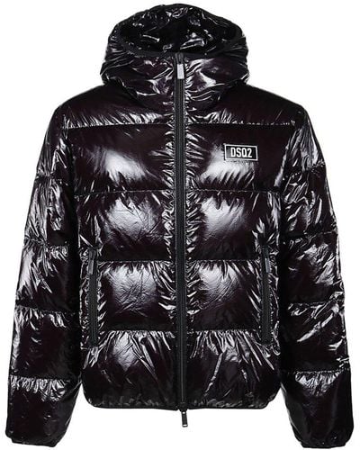 DSquared² Hooded Puffer Jacket - Black