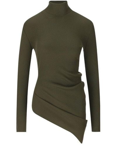 Loro Piana Diavolezza Turtleneck Knitted Sweater - Green