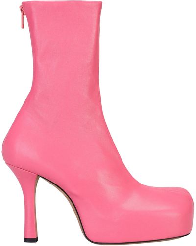 Bottega Veneta Pink Knit 'the Bold' Boots