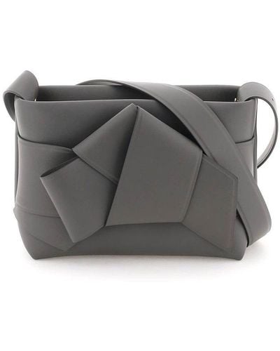 Acne Studios Bow-detailed Shoulder Bag - Gray
