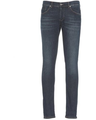 Dondup Button Detailed Skinny Jeans - Blue