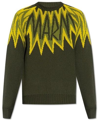 Marni Wool Sweater, - Green