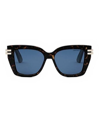 Dior Cdior S1i Square Frame Sunglasses - Blue
