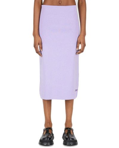 Marc Jacobs The Tube Midi Skirt - Purple