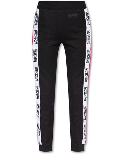Moschino Side-Stripe Sweatpants - Black
