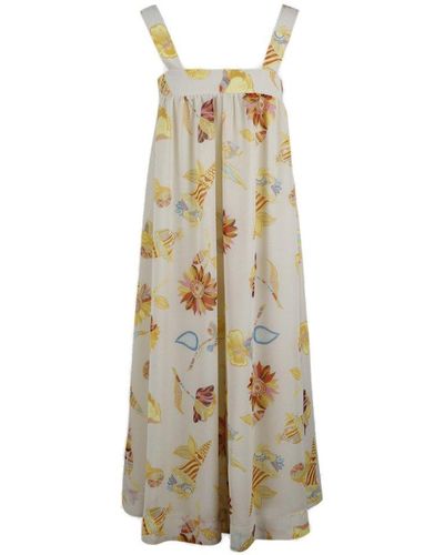 See By Chloé Allover Floral Printed Sleeveless Dress - Multicolor