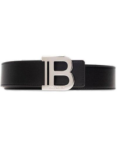 Balmain ‘B-Belt’ Leather Belt - Black