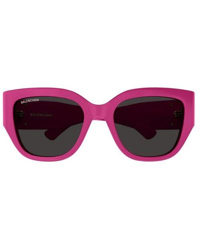Balenciaga Square Frame Sunglasses - Purple