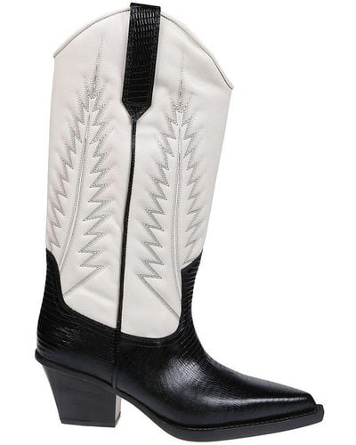 Paris Texas Rosario Cowboy Boots - Black