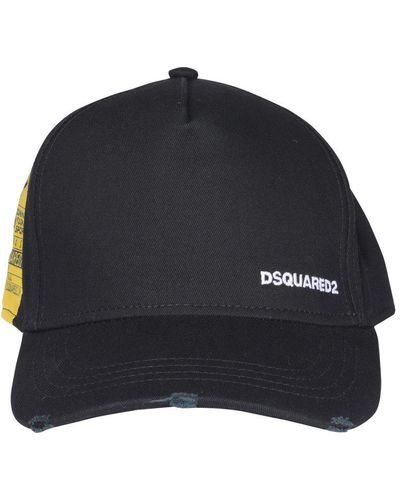 DSquared² Logo Patch Baseball Cap - Black