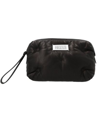 Maison Margiela Glam Slam Zipped Padded Shoulder Bag - Black