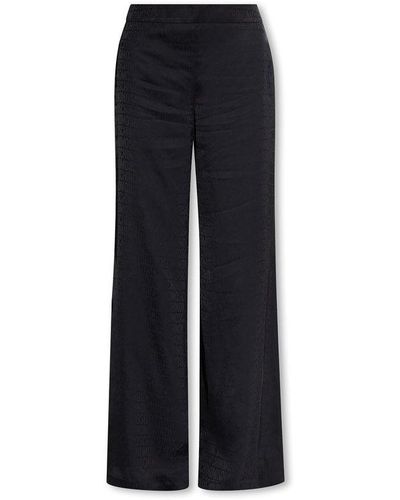 Moschino Pants With Logo - Black