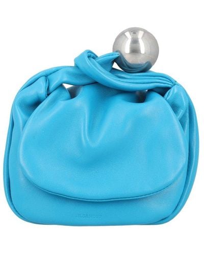Jil Sander Sphere Mini Clutch Bag - Blue