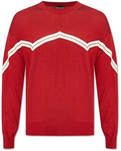 Emporio Armani Wool Sweater, - Red