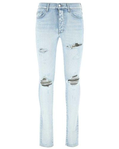Amiri Stretch Denim Jeans Lightblue