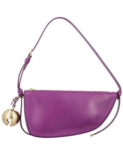 Burberry Ekd-motif Small Shoulder Bag - Purple
