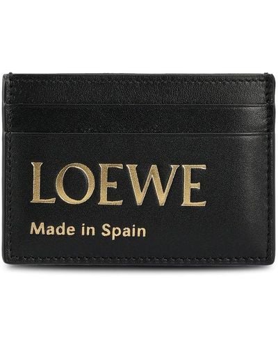 Loewe Embossed Plain Card - Black