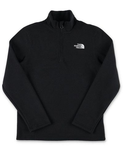 The North Face Zip Detailed High Neck Jumper - Black