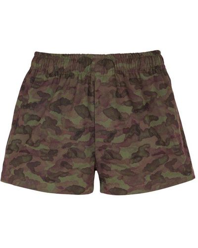Societe Anonyme Logo Patch Track Shorts - Brown