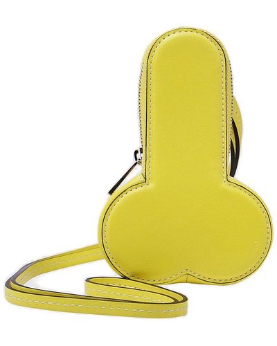 JW Anderson P-shape Coin Purse - Yellow