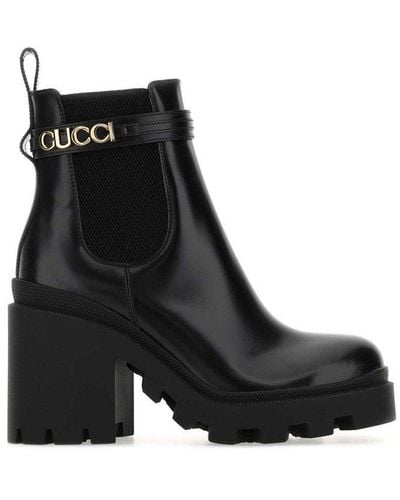 Gucci Heeled Ankle Boots - Black