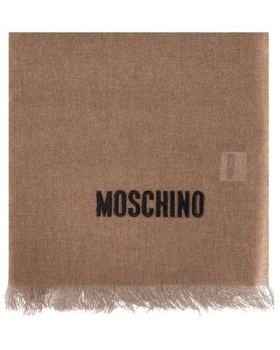 Moschino Cashmere Scarf, - Brown