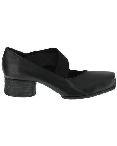 Uma Wang Square-toe Ballerina Court Shoes - Black