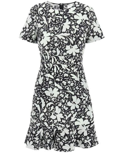 Stella McCartney Floral-printed Crewneck Dress - Black