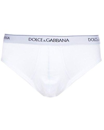 Dolce & Gabbana Logo Band Two-pack Briefs - White