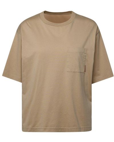 Acne Studios Pocket Detailed Crewneck T-shirt - Natural