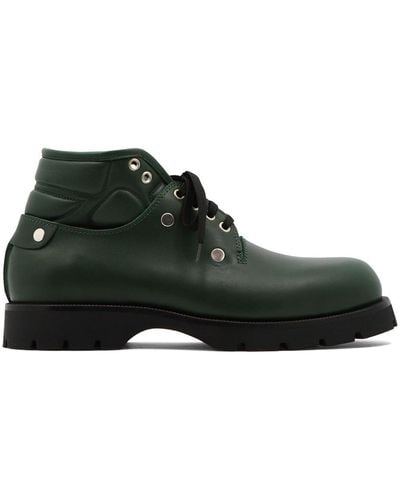Jil Sander Ankle Lace-up Boots - Green