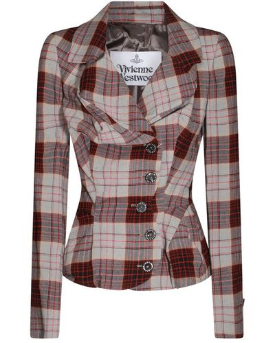 Vivienne Westwood Drunken Tailored Jacket - Brown