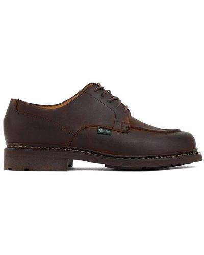 Paraboot Chambord Round-toe Lace-up Shoes - Brown