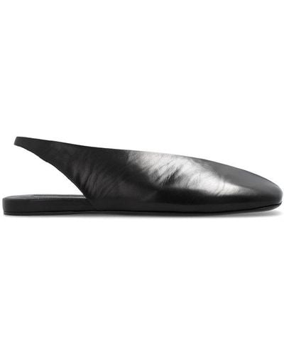 Jil Sander Asymmetric-toe Ballerina Shoes - Black