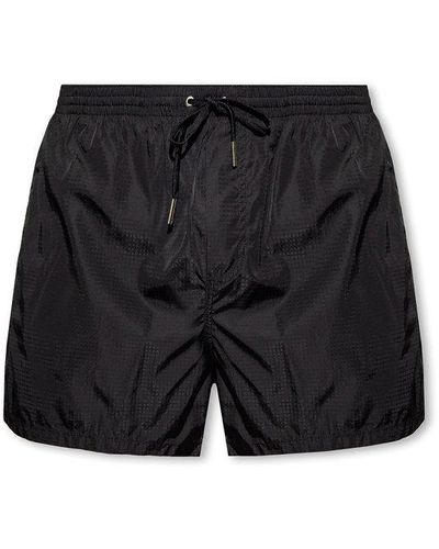 DSquared² Logo Printed Swimming Shorts - Black