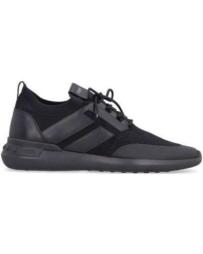 Tod's Mesh Panelled Trainers - Black