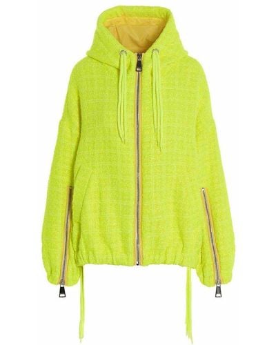 Khrisjoy Khris Windbreaker Tweed Jacket - Yellow
