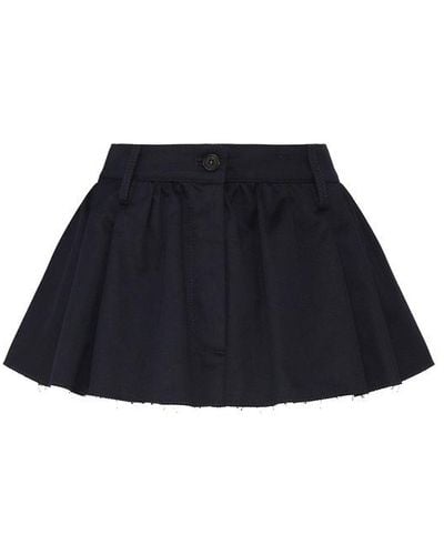 Miu Miu Pleated Mini Skirt - Blue