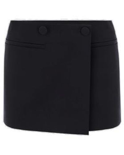 Valentino Minifalda Mid-rise Mini Skirt - Black
