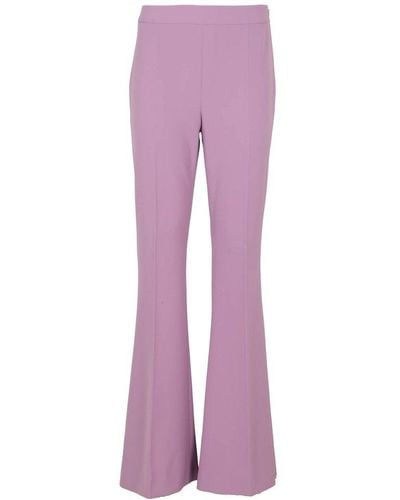 Boutique Moschino Flared Slim-fit Pants - Purple