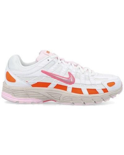Nike P-6000 Mesh Lace-up Trainers - White