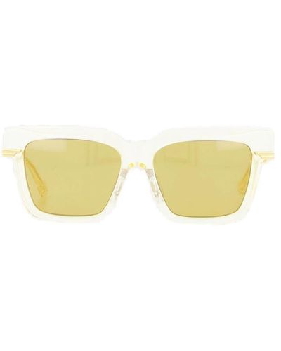 Bottega Veneta Square Frame Sunglasses - Yellow