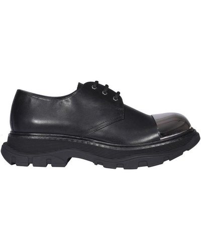 Alexander McQueen Tread Derby Lace-up Shoes - Black