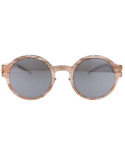 Mykita X Maison Margiela Round Frame Sunglasses - Grey